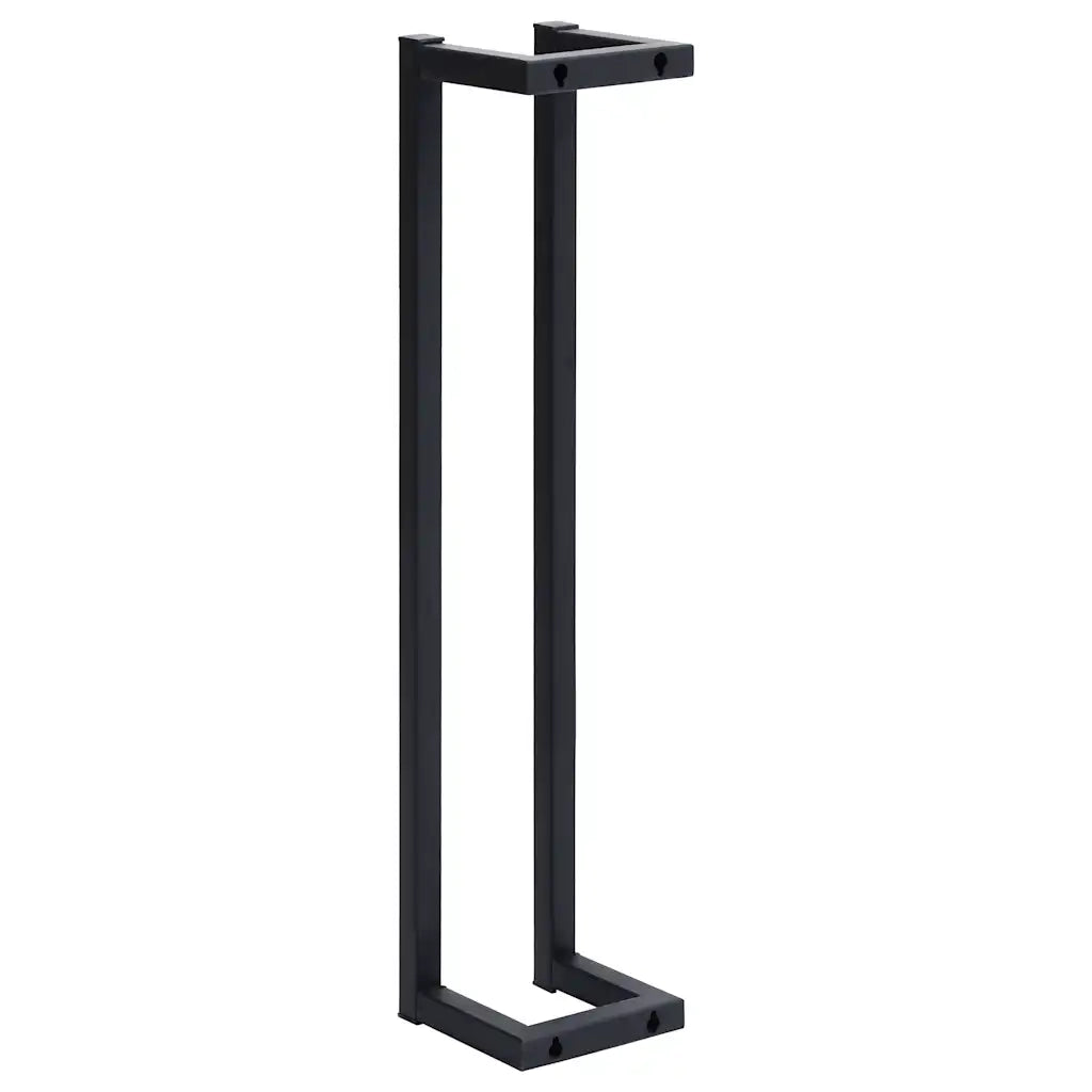 Portasciugamani da Terra Nero 12,5x12,5x60cm Ferro 325919