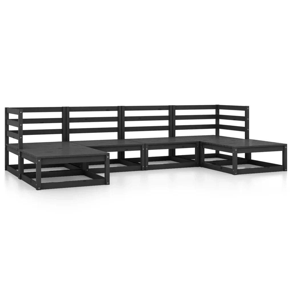 Set Divani da Giardino 6 pz in Legno Massello di Pino 3076068