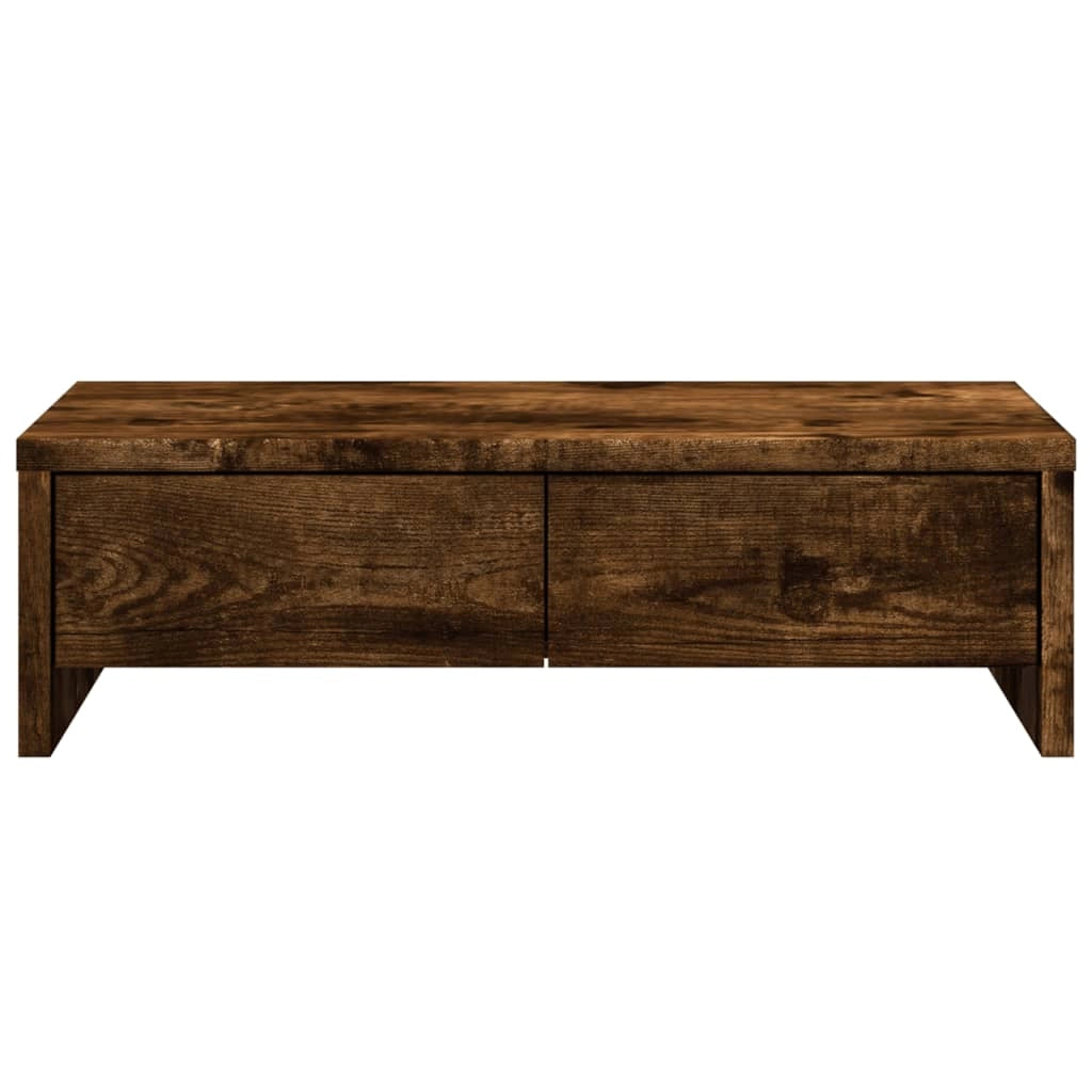 Supporto per monitor mobile da scrivania con cassetti legno ingegnerizzato marrone 02_0044936
