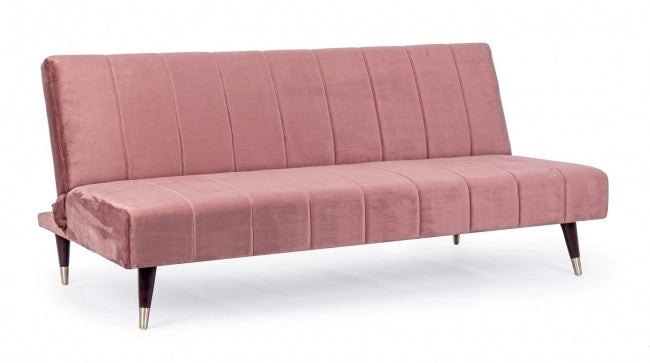 Divano Letto 3 Posti 180x88x82 cm Alma in Velluto