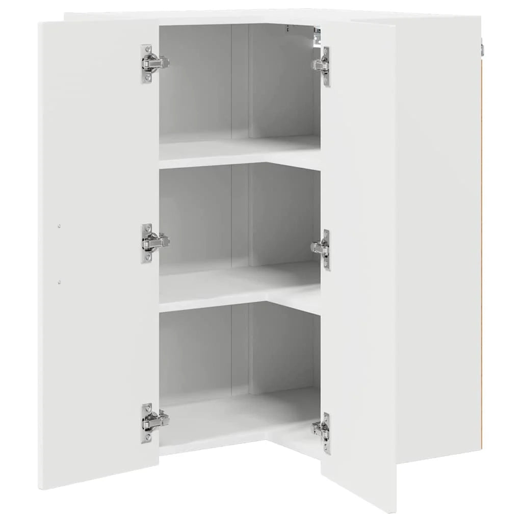 Mobile da cucina moderno e funzionale con spazio di archiviazione minimalista 57 x 57 x 80 cm legno ingegnerizzato bianco 02_0054092