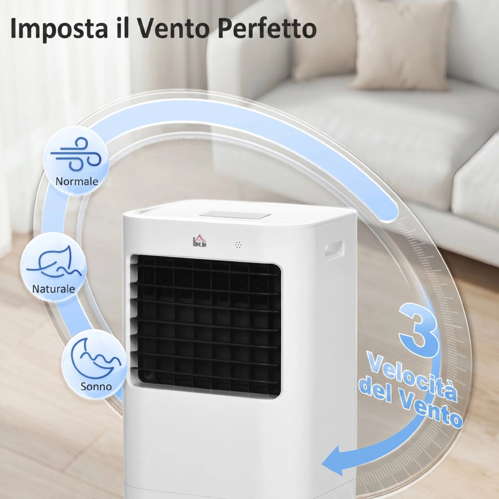 Raffrescatore Evaporativo Ventilatore 3 in 1 con Timer ¨C Zephmum ¨C Bianco 32x37x74 cm