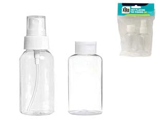 SET FLACONI DA VIAGGIO 2 PEZZI - 6 pezzi XTRA