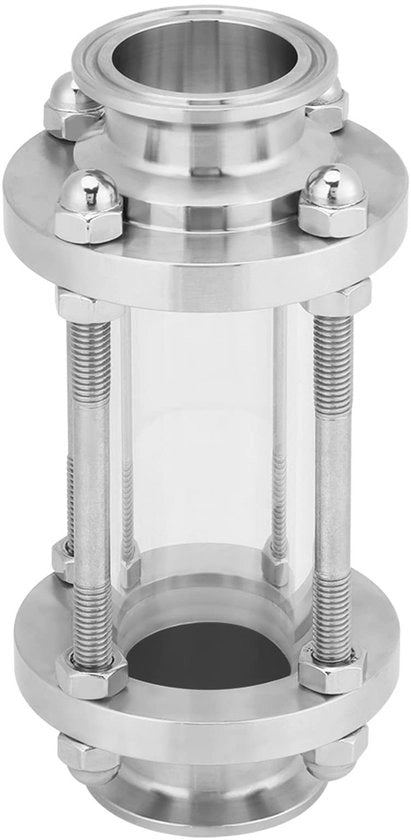 Vista quotidiana in acciaio inossidabile 304 - Connettore Tri-Clamp 38Φ - Utilizzo igienico - Visualizzazione liquido/gas - Pressione di servizio ≤1,6 MPa - Temperatura di funzionamento 0~250℃ - Bucia trasparente
