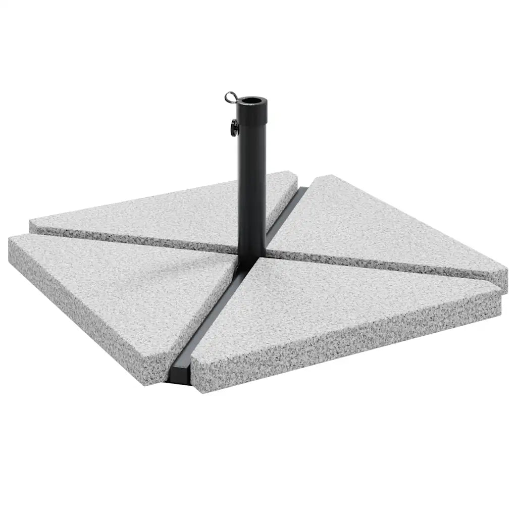 Set Base per Ombrellone da Giardino 5 pz in Granito e Acciaio CFW1593304