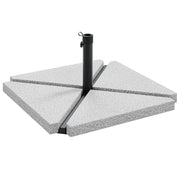 Set Base per Ombrellone da Giardino 5 pz in Granito e Acciaio CFW1593304
