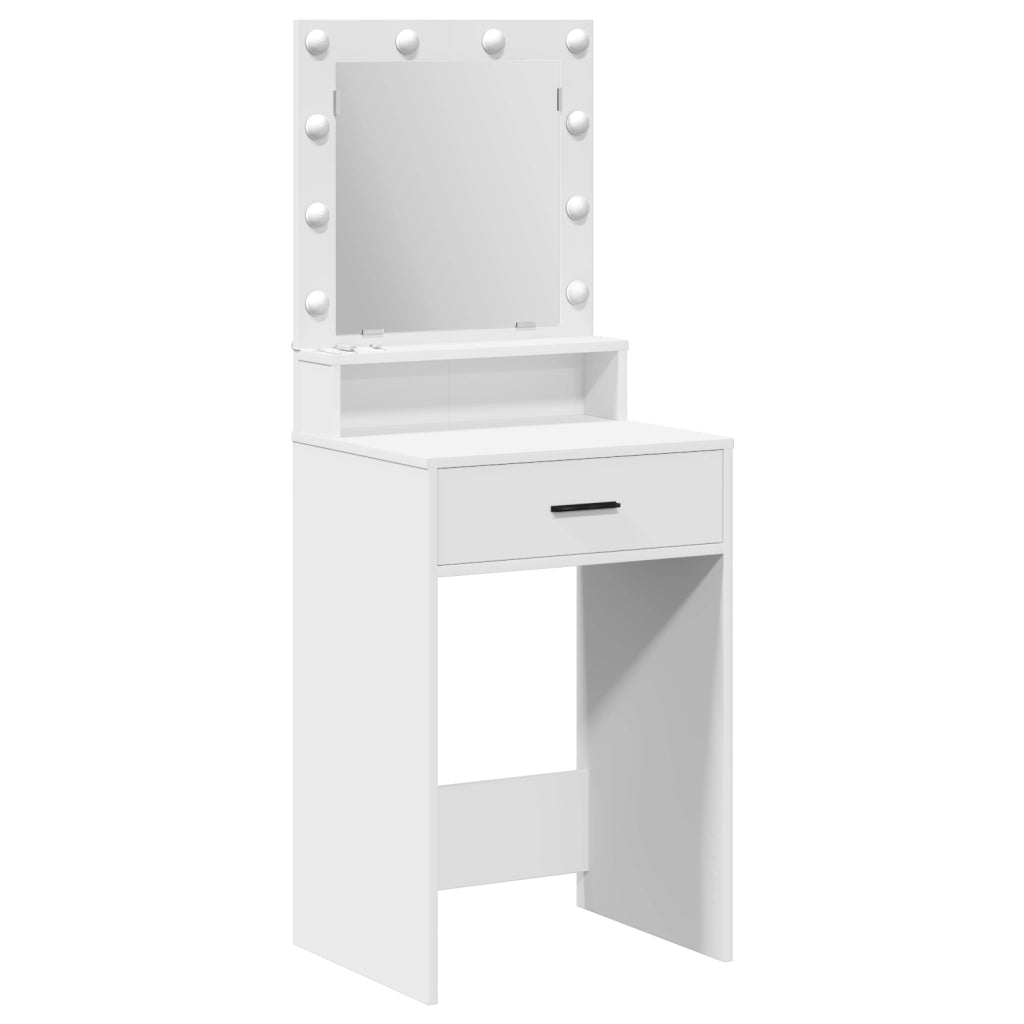Toeletta  con luci LED Bianca 50x41x135 cm