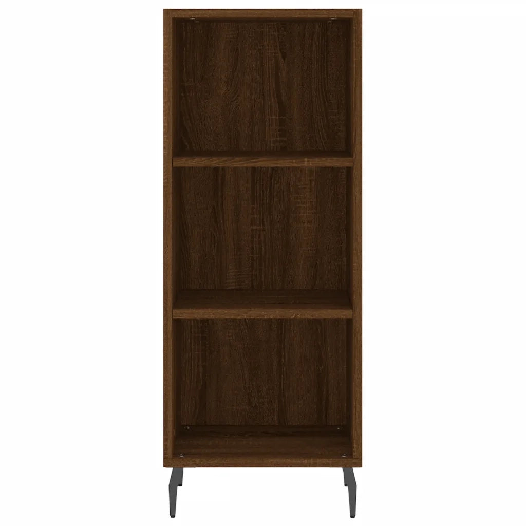 Credenza Rovere Marrone 34,5x32,5x90 cm in Legno Multistrato 828755