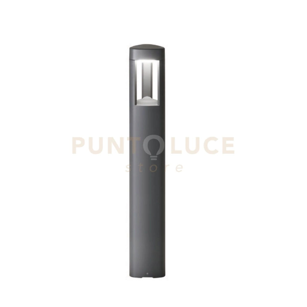 GES491- PALETTO GRIGIO ANTRACITE 1 LUCE ATTACCO GX53 IP54 H.80CM