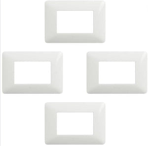 Bticino matix placca 3 posti tecnopolimero bianco am4803bbn pezzi 4