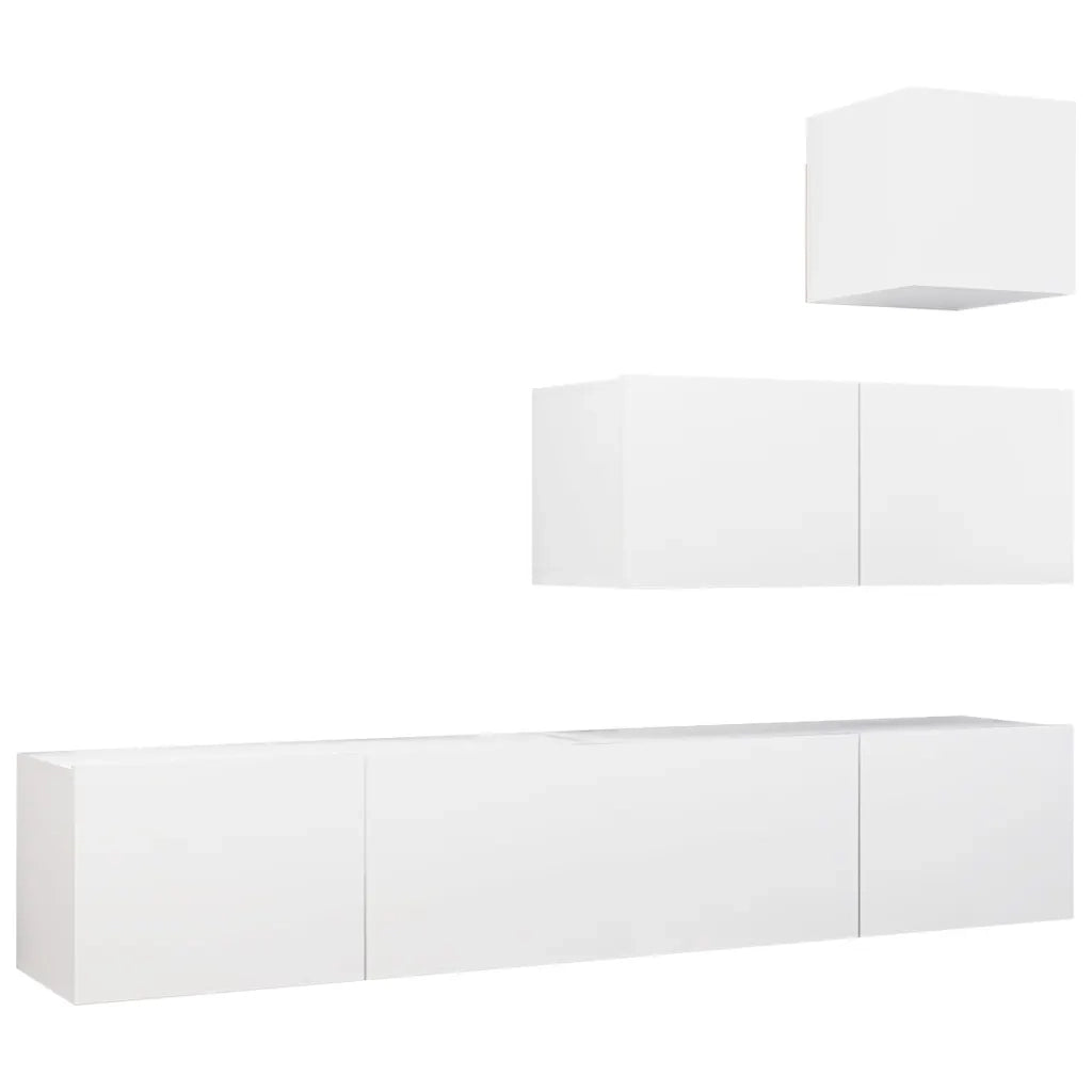 Set Mobile TV 4 pz Bianco in Truciolato cod mxl 6441