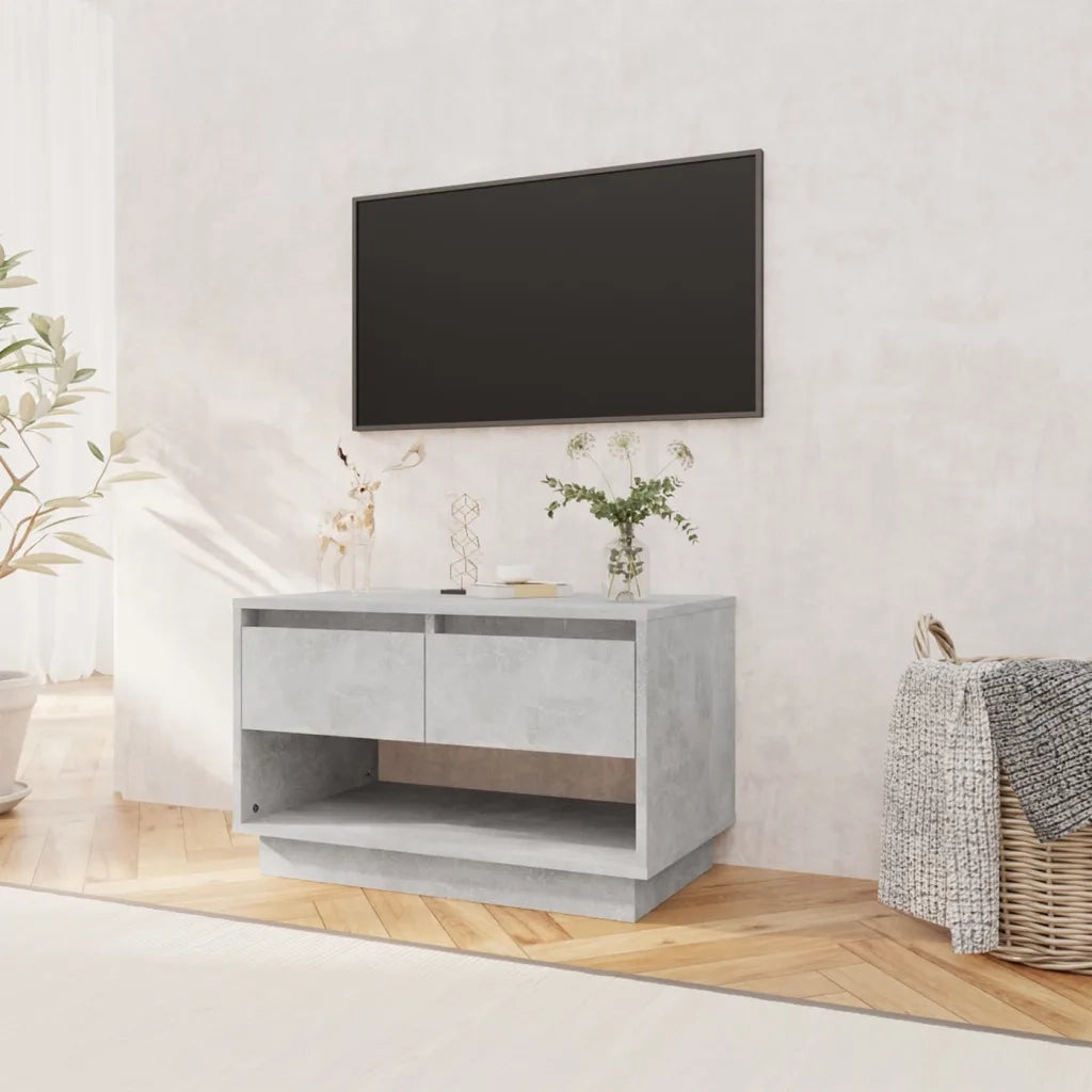 Mobile TV | Armadietto TV | Mobile Porta TV Grigio Cemento 70x41x44 cm in Truciolato