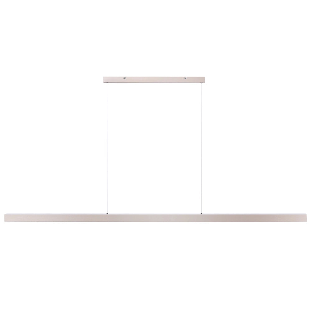 Lampada a sospensione lineare a LED in metallo rame 180 cm stile industriale forma minimalista
