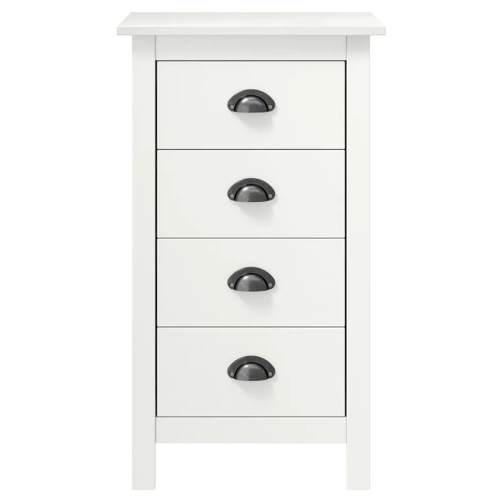 Credenza Hill Bianca 46x35x80 cm in Legno Massello di Pino cod mxl 52307