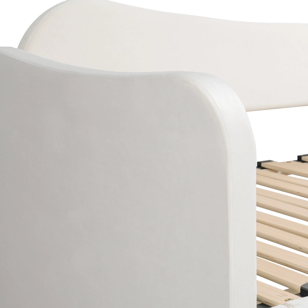 Letto multifunzione imbottito con cassetti, USB e funzione estraibile