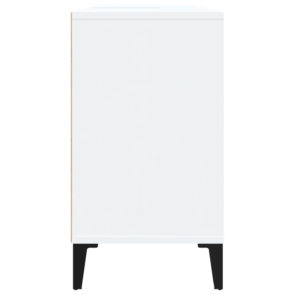 Mobile Lavabo-Armadietto da bagno Bianco 80x33x60 cm in Legno Multistrato 558280