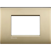 Living Light - Placca 3P Oro satinato - LNC4803OF
