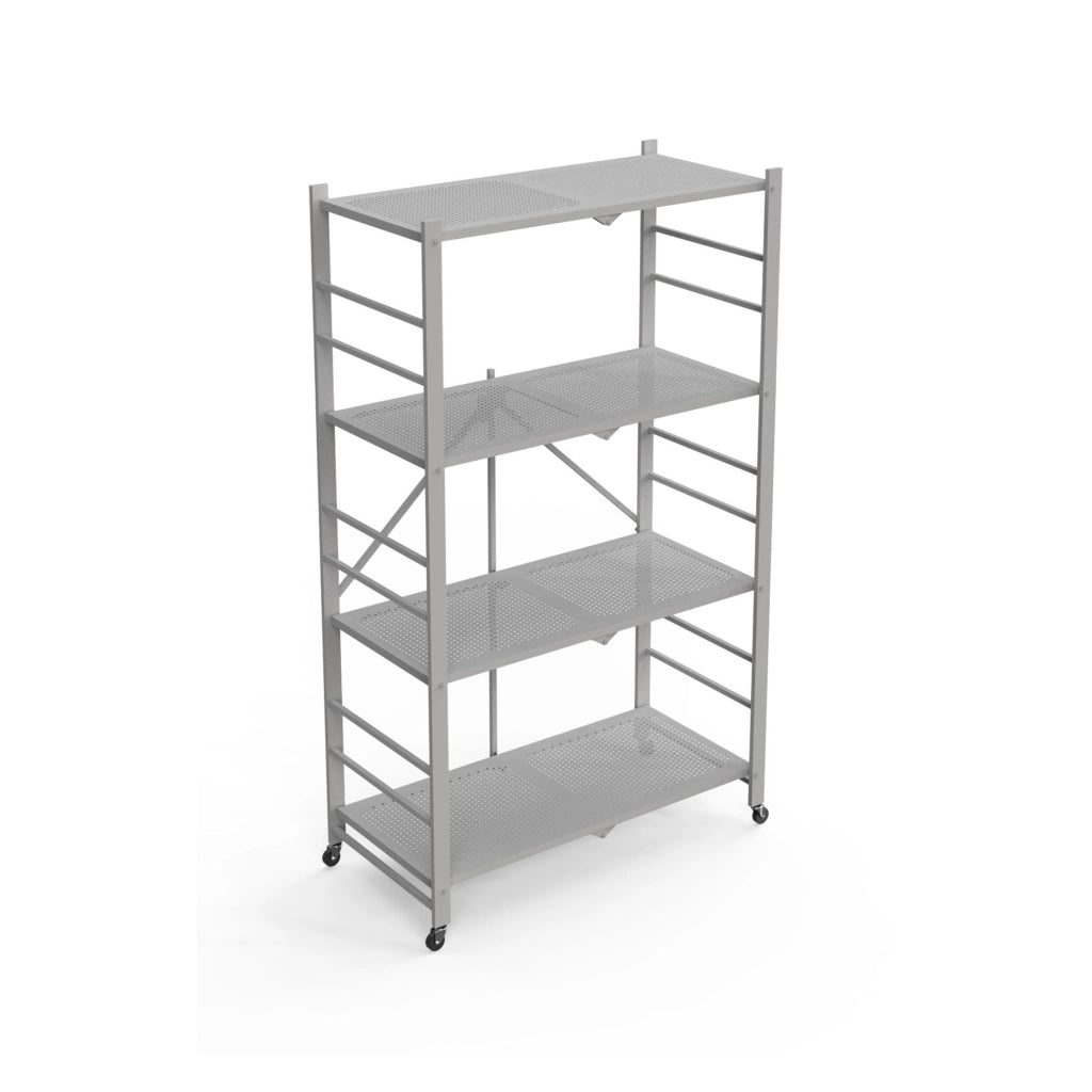 Soprana, Scaffali Ruote, 71x38x121h cm Grigio