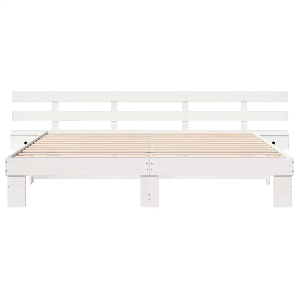 vidaXL Struttura del letto con cassetto Bianco legno