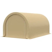 Tenda da Garage Resistente all'Acqua con Protezione UV UPF 30+ e Pareti Laterali Rimovibili, 5 x 3 m, Beige