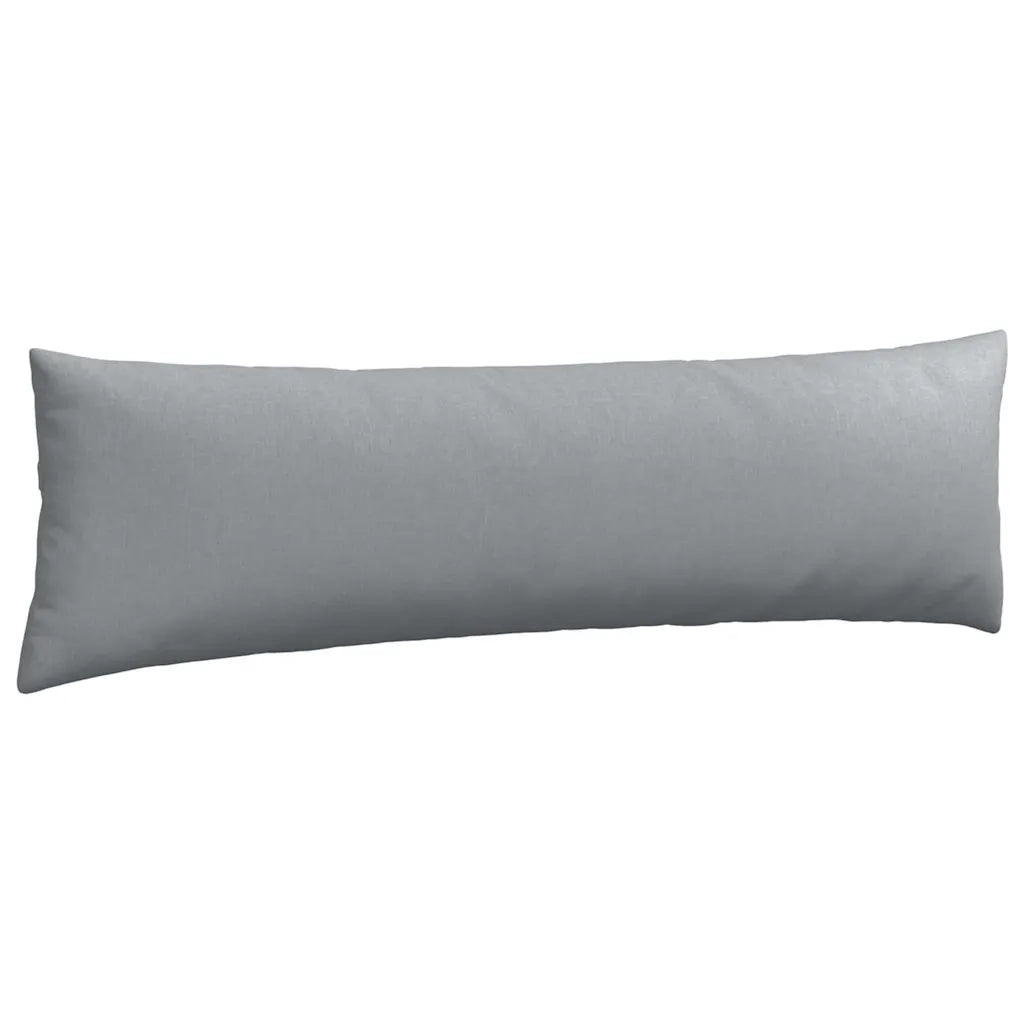 Cuscini da Divano 2 pz-Set di 2 Cuscini per Sofa Grigio chiaro 145 x 40 cm Tessuto 486577