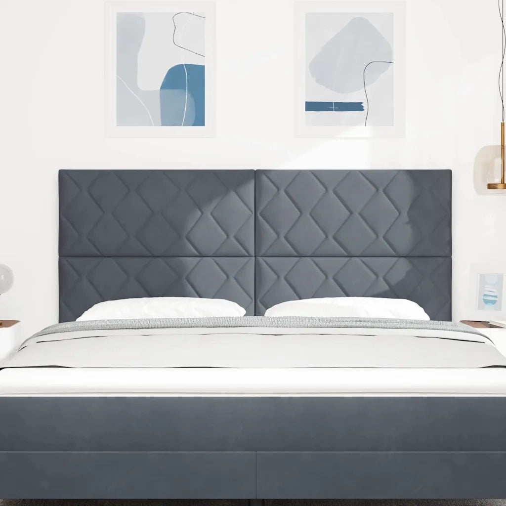 Testiera Grigio scuro 180 cm Velluto 3337946