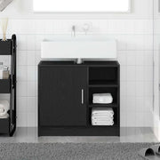 Mobile da Bagno Rovere Nero 63 x 29 x 55 cm Legno multistrato 869214