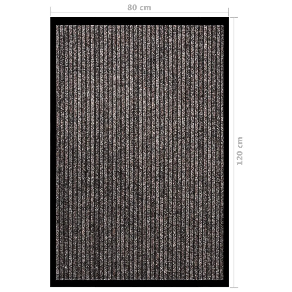 Zerbino | Tappetino Striato Beige 80x120 cm
