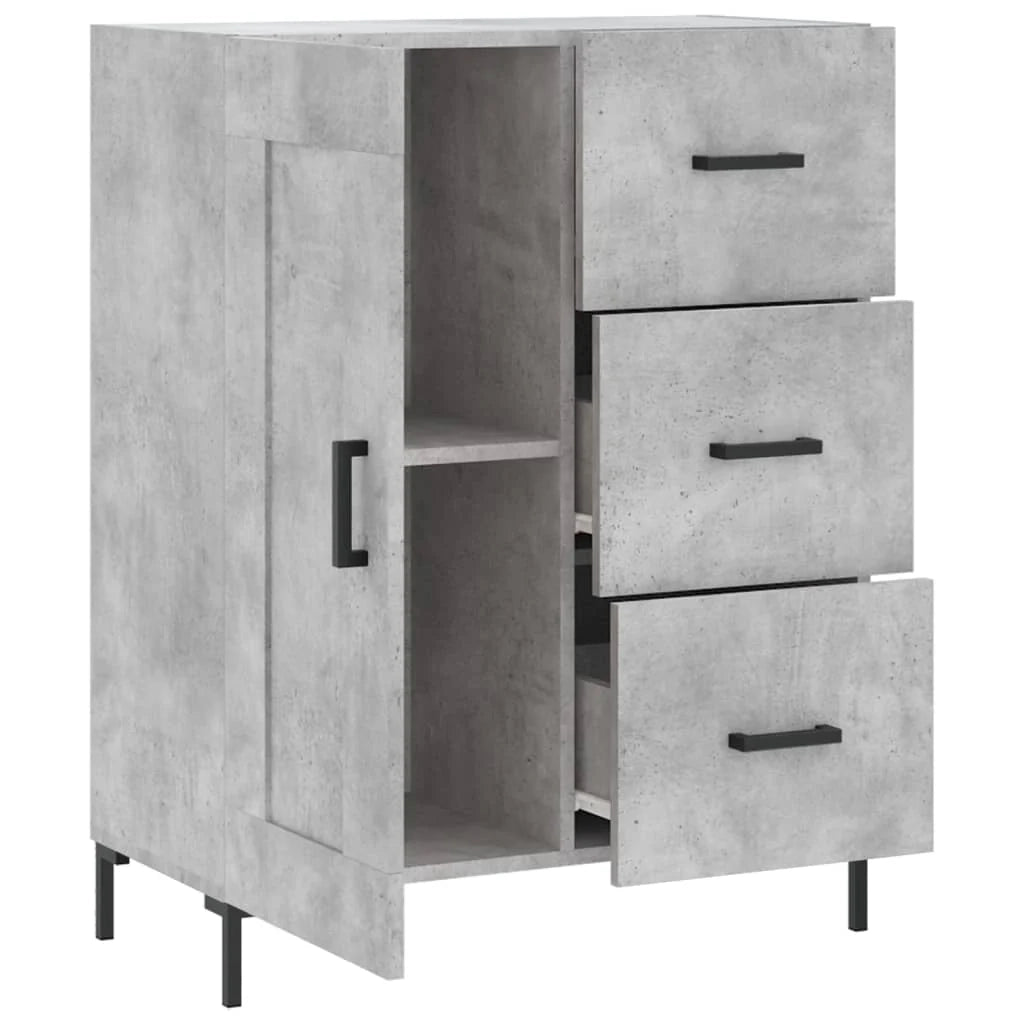 Buffet credenza cassettiera armadio mobile contenitore organizer per cucina soggiorno salotto 69,5 x 34 x 90 cm legno ingegnerizzato grigio 02_0032068