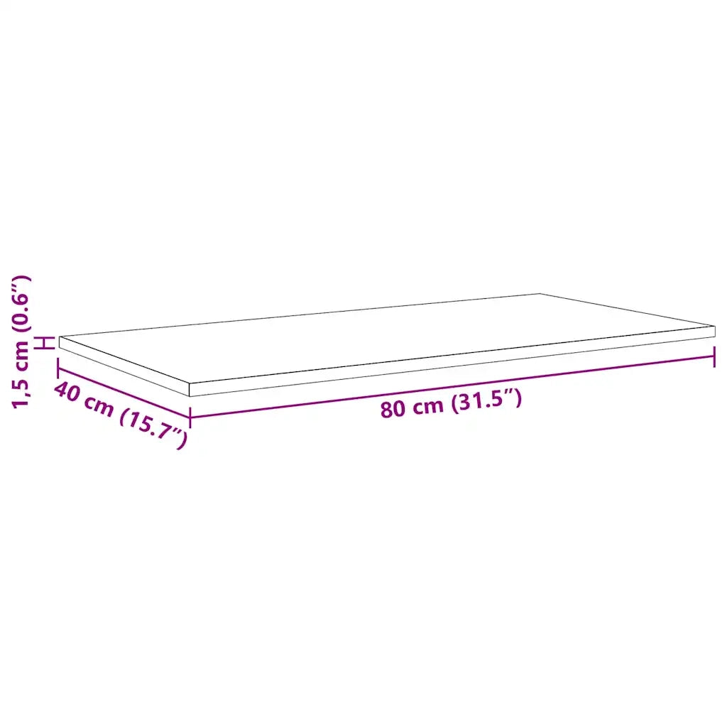 vidaXL Scaffale 4 pcs Nero 80 x 40 x 1.5 cm Legno multistrato