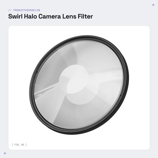 Filtro per Lenti con Effetto Speciale Halo - Vetro Ottico - Smalto a Doppio Strato - Accessori Fotografici - Borsa di Trasporto - Sacchetto di Pulizia