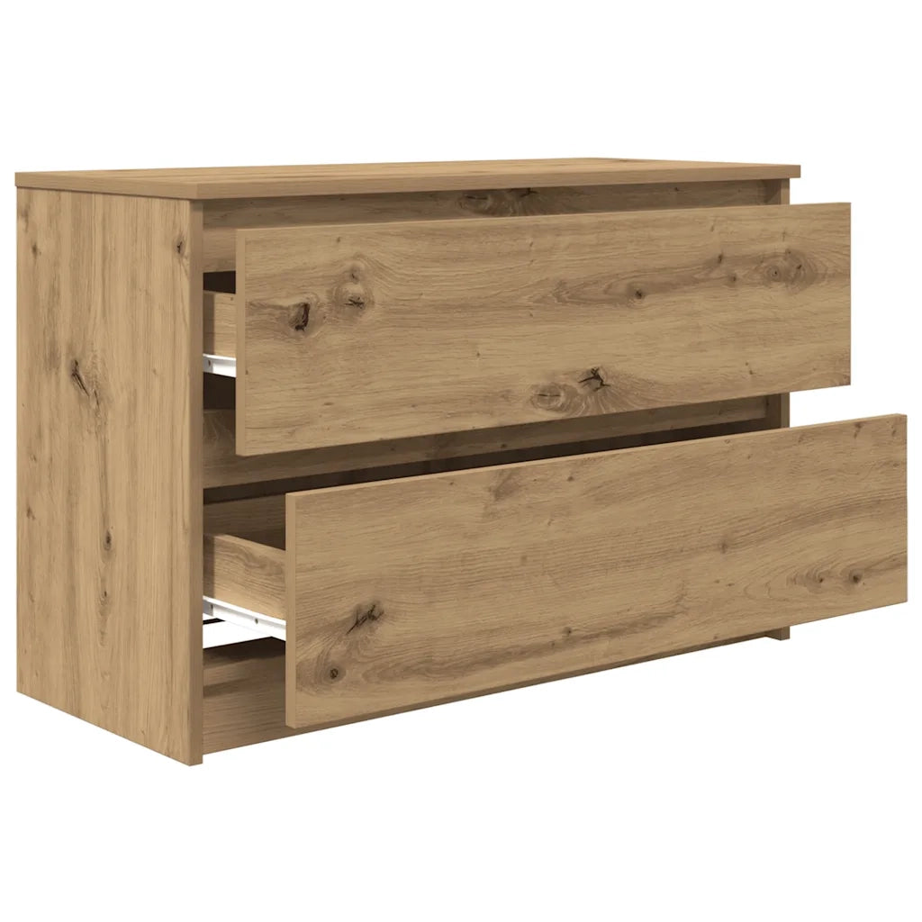Mobile TV Rovere Artigianale 80x35x54 cm in Legno Multistrato 861795