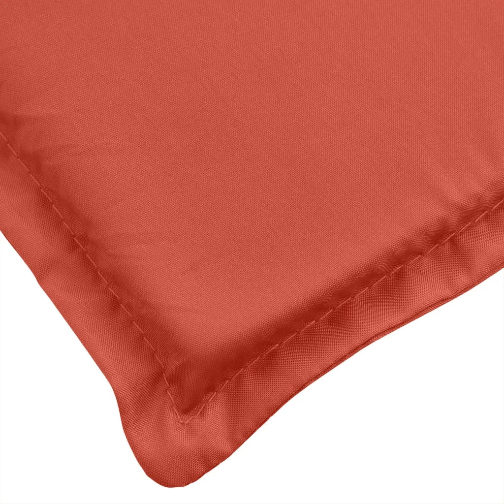 Cuscini Sedia Schiena Bassa 2 pz Rosso Mélange 100x50x4 Tessuto 4002463