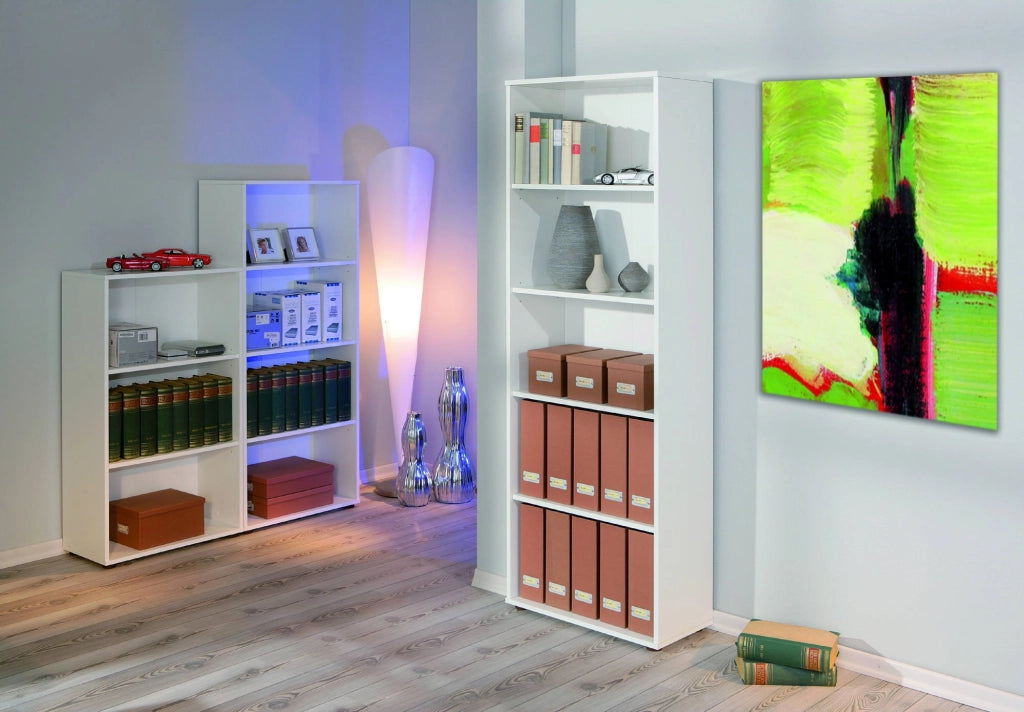 Biblioteca Erba, Libreria 4 Ripiani, 60x30x180h cm Bianco