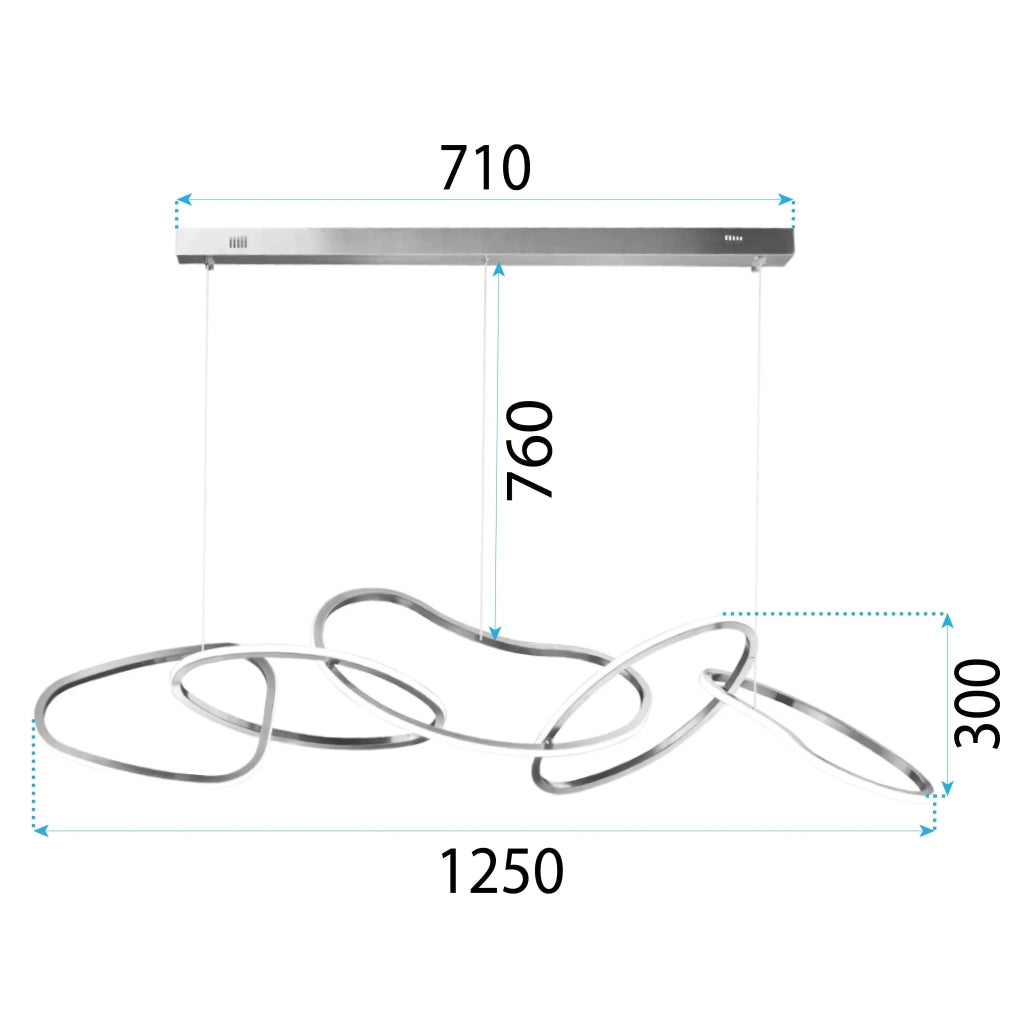 Lampada Led Da Soffitto Pensile App1054-cp