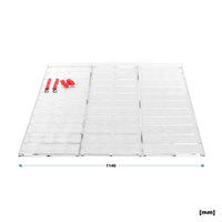 Rampa di carico ripiegabile in 3 Portata fino a 340kg/pezzo 215 cm Pedana antiscivolo