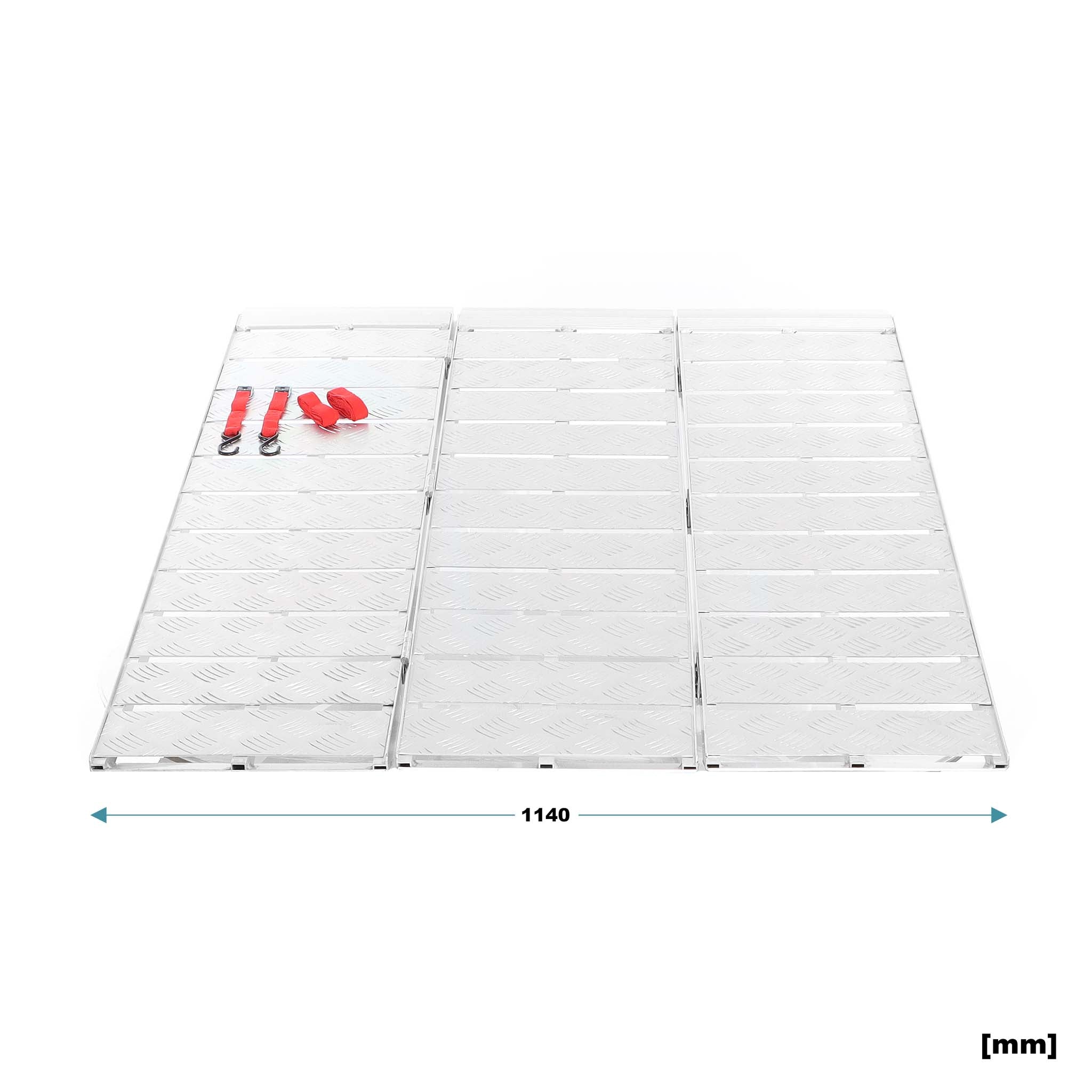Rampa di carico ripiegabile in 3 Portata fino a 340kg/pezzo 215 cm Pedana antiscivolo