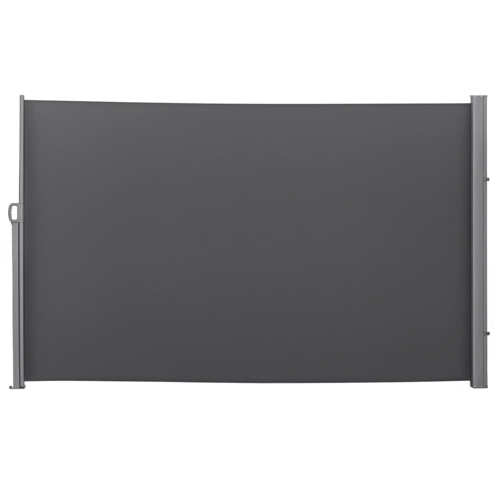 Frangivista da Giardino Estensibile 3x1.8m, Poliestere Anti UV e Alluminio, Grigio