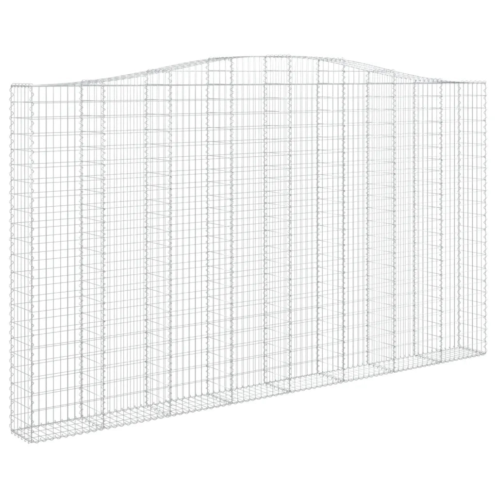 Cesto Gabbione ad Arco 400x30x220/240 cm Ferro Zincato 153411