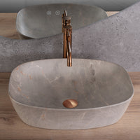 Lavabo Da Appoggio Rea Freja Beige