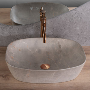 Lavabo Da Appoggio Rea Freja Beige