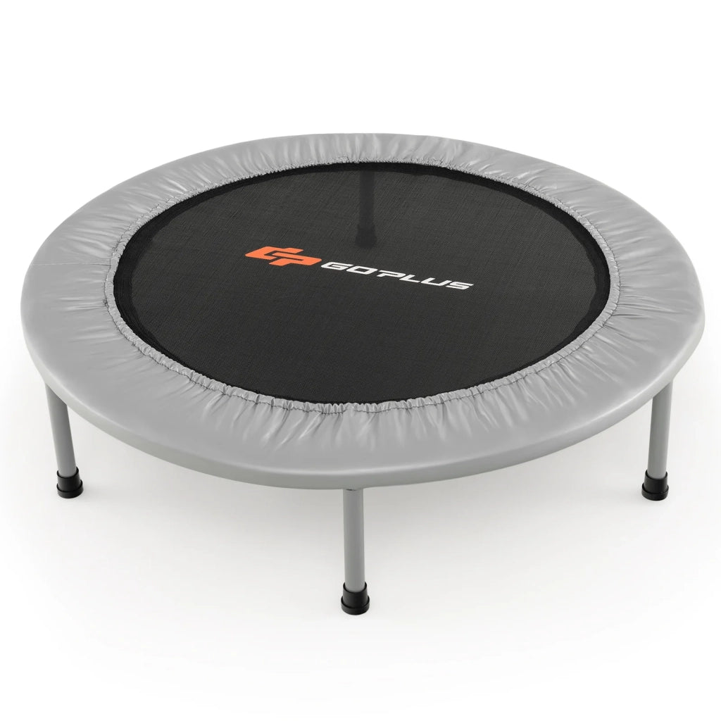 Trampolino pieghevole ø95,5 x 21,5 cm pratico e compatto per uso interno ed esterno realizzato in PP grigio 20_0014491