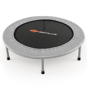 Trampolino pieghevole ø95,5 x 21,5 cm pratico e compatto per uso interno ed esterno realizzato in PP grigio 20_0014491