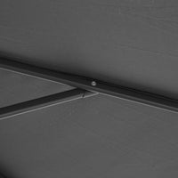 Ombrellone da Giardino Decentrato in Acciaio Ø3m  Grigio