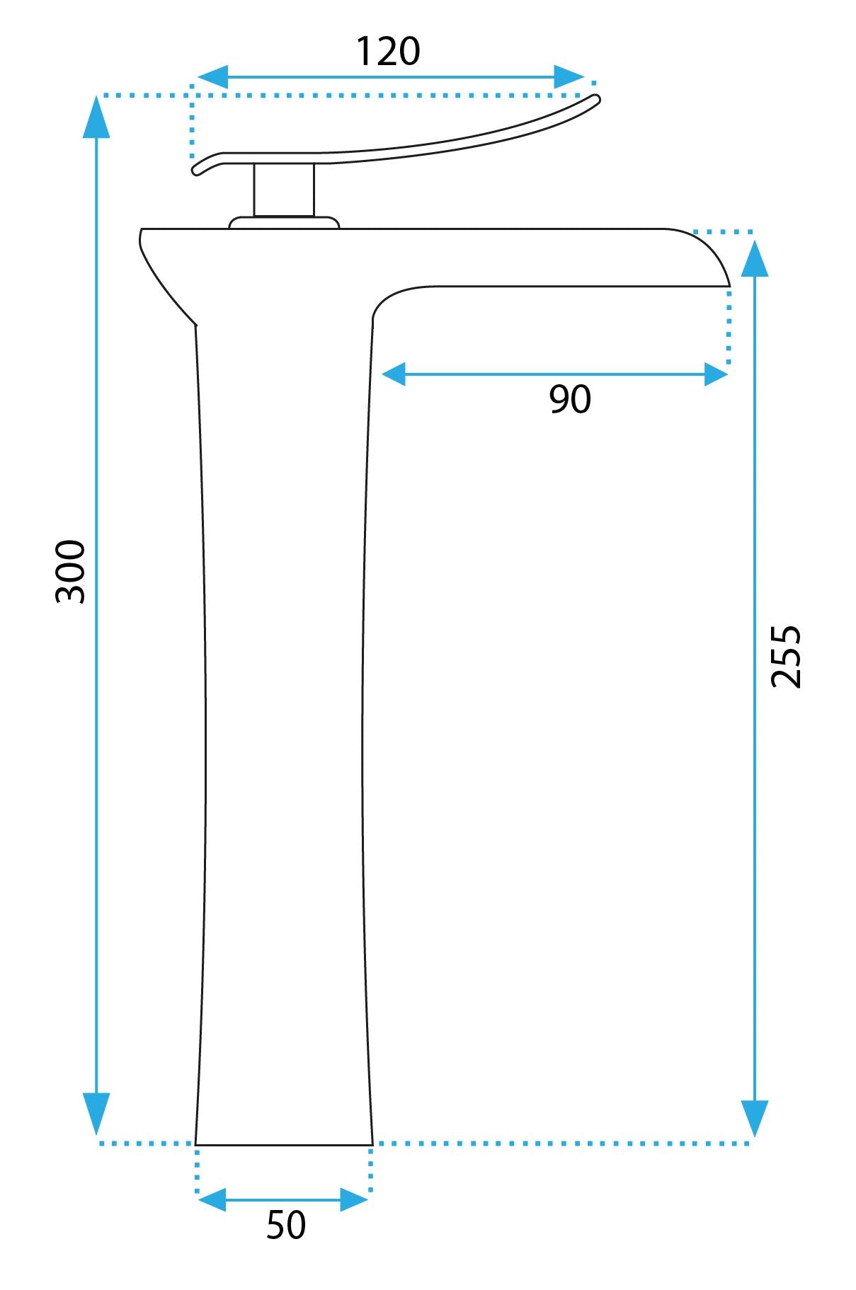 Rubinetto Da Lavabo Rea Laguna Antique Brush Gold High