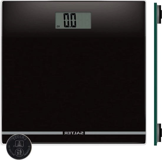 Scaletta Elettronica per Bagno con Display Grande - Nero - 9205 BK3R - Unico Misuratore