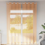 Tende in Voile con Occhielli 2 pz Arancio 140x300 cm 4102094