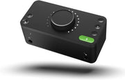 Interfaccia Audio USB 2 In 2 Uscita 48V Fattore di Potenza Fantasma 2 Amplificatori di Microfono Nero