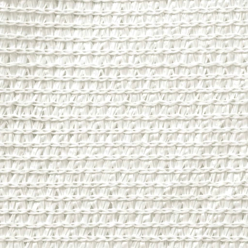 Vela ombreggiante/ombrellone 160 g/m² bianco 3/4 x 2 m HDPE 02_0009012