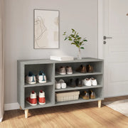Scarpiera-Scaffale per scarpe Grigio Cemento 102x36x60 cm in Legno Multistrato 272461